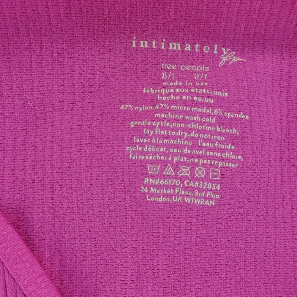 Free People Intimately LOng sleeves top/ mini dress pink size XS P NEW